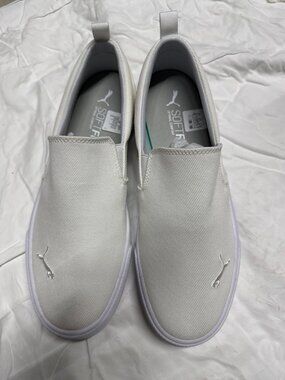 Puma Women's White Slip-On Fashion Sneakers